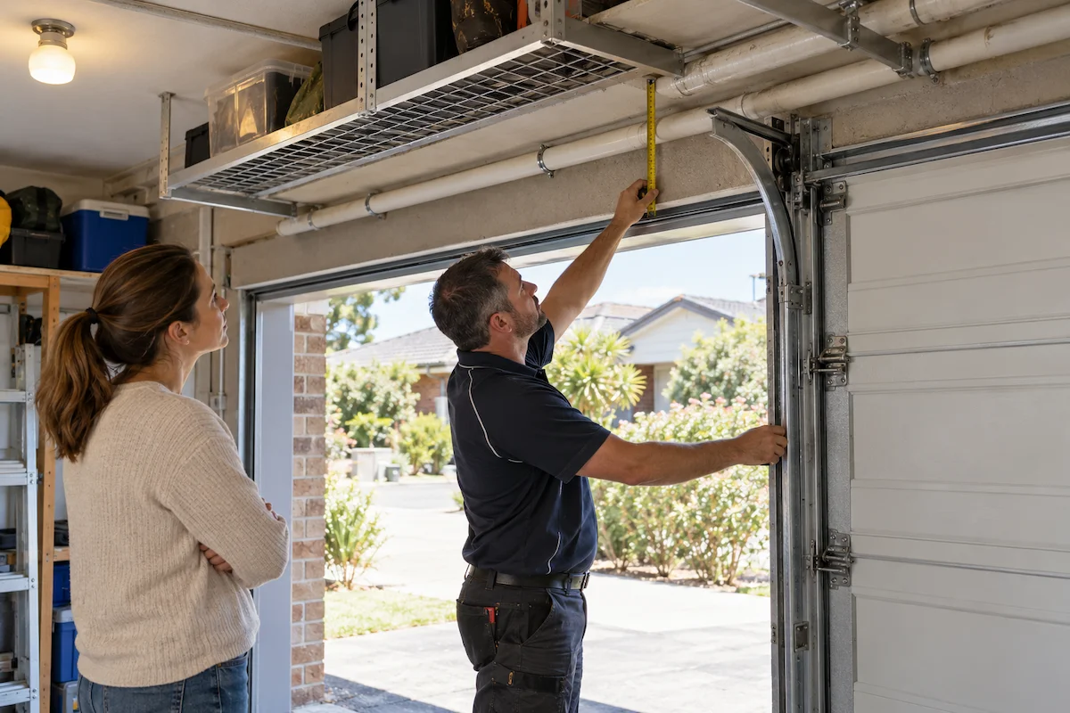 roller door clearance